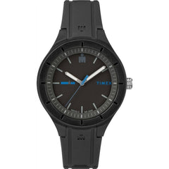 Timex Women's Analog Watch Essential Quartz Black Dial Silicone Strap TW5M171009J