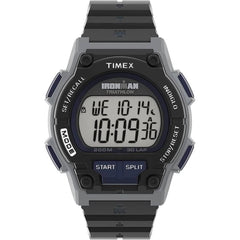 Timex Men's Digital Watch - Ironman Triathlon Grey Dial Black Strap | TW5M503009J