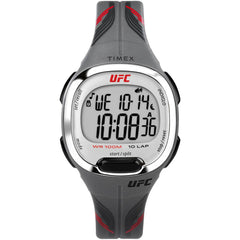 Timex Women's Digital Watch - UFC Quartz Alarm Chrono Grey Resin Strap | TW5M52100JT