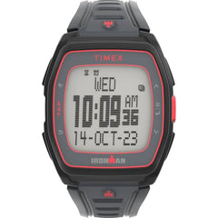 Timex Unisex Digital Watch - Ironman T300 Quartz Black Silicone Strap | TW5M62600JT