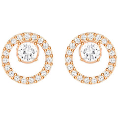Swarovski Women's Stud Earrings - Constella Circle Pierced Rose Gold Tone | 5199827