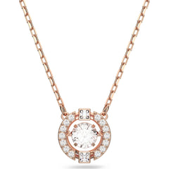Swarovski Women's Pendant Necklace - Una Dancing Crystal Design Rose Gold | 5272364