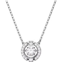 Swarovski Women's Pendant Necklace - Una Dancing Crystal Design Silver | 5286137