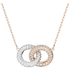 Swarovski Women's Pendant Necklace - Dextera Interlocking Circular Motifs | 5414999