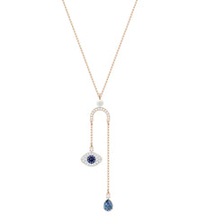 Swarovski Women's Necklace - Symbolic Evil Eye Symbol Rose Gold Tone Y | 5425861