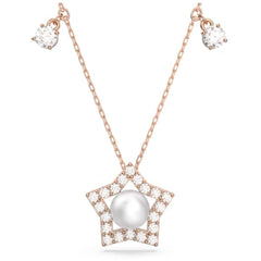 Swarovski Women's Necklace - Stella Pavé-Embellished Star Motif with Pearl | 5645382