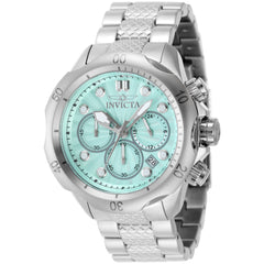 Invicta Men's Watch - Venom Chronograph Turquoise Dial Silver Steel Bracelet | 47749