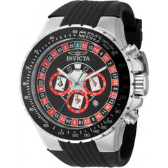 Invicta Men's Watch - Aviator Chronograph Black Silicone Rubber Strap Date | 49850