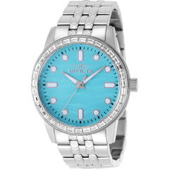 Invicta Men's Watch - Celestial Quartz Light Blue Dial Silver Steel Bracelet | 50195