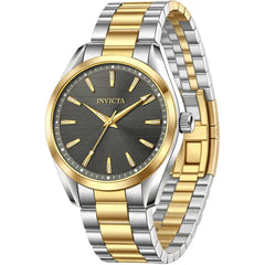 Invicta Men's Watch - Celestial Quartz Charcoal Dial Two Tone Steel Bracelet | 69195