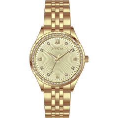 Invicta Women's Watch - Wildflower Quartz Beige Dial Yellow Gold Bracelet | 69231