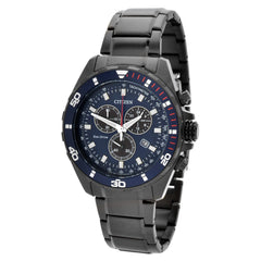 Citizen Men's Watch - Weekender Chronograph Black and Blue Dial Bracelet | AT2518-56L