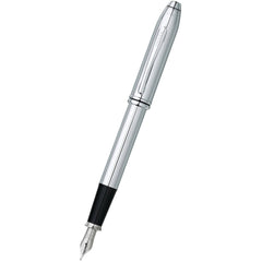 Cross Fountain Pen - Townsend Lustrous Chrome Finish Barrel, Steel Fine Nib | 536-FS