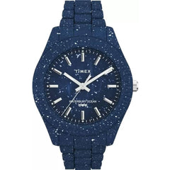 Timex Men's Watch - Waterbury Ocean Quartz Blue Resin Case Bracelet | TW2V37400JR