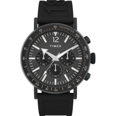 Timex Men's Watch - Standard Chronograph Black Dial Resin Strap Date | TW2V71900JR