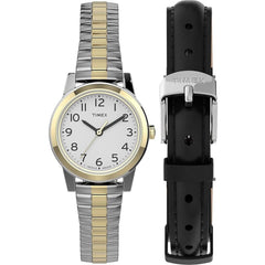 Timex Women's Watch - Quartz White Dial Two Tone Steel Expansion Band | TWG027800NG