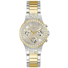 Guess Women's Watch - Moonlight Quartz Two Tone Steel Bracelet Crystal | GW0320L7