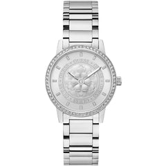 Guess Women's Analog Watch - Quartz Silver Tone Dial Silver Tone Bracelet | GW0747L1