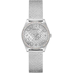 Guess Women's Watch - Quartz Silver Dial Stainless Steel Mesh Bracelet | GW0748L1