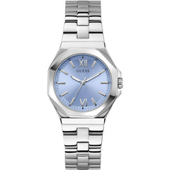 Guess Women's Watch - Empress Quartz Ice Blue Dial Silver Tone Bracelet | GW0873L1