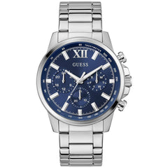 Guess Men's Watch - Walker Chronograph Blue Dial Stainless Steel Bracelet | GW0900G4