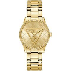 Guess Women's Watch - Quartz Gold Tone Dial Stainless Steel Bracelet  | GW0987L2