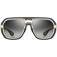 Bugatti Men's Sunglasses - Black/Sterling Silver Navigator Shape Frame | 08-MBK/WG