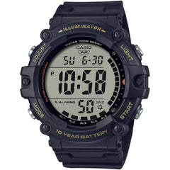 Casio Men's Digital Watch - Quartz Dual-Time Chrono Black Strap | AE-1500WHX-1AVCF