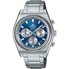 Casio Men's Watch - Edifice Chrono Blue and Silver Dial Bracelet | EFB-730D-2AVCR