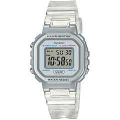 Casio Women's Watch - Chronograph Digital Dial Transparent Resin Strap LA-20WHS-7ACF