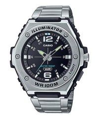 Casio Men's Watch - Quartz Black Dial Stainless Steel Bracelet | MWA-100HD-1AVCF