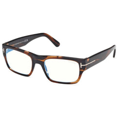 Tom Ford Men's Eyeglasses - Coloured Havana Acetate Rectangular Frame | FT6034-B 54056