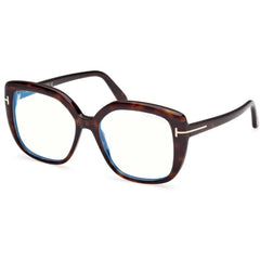 Tom Ford Women's Eyeglasses - Dark Havana Acetate Butterfly Frame | FT6043-B 53052