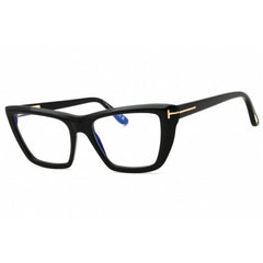 Tom Ford Women's Eyeglasses - Shiny Black Acetate Cat Eye Full Rim | FT6047-B 54001