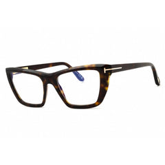 Tom Ford Women's Eyeglasses - Havana Acetate Cat Eye Full Rim Frame | FT6047-B 54052