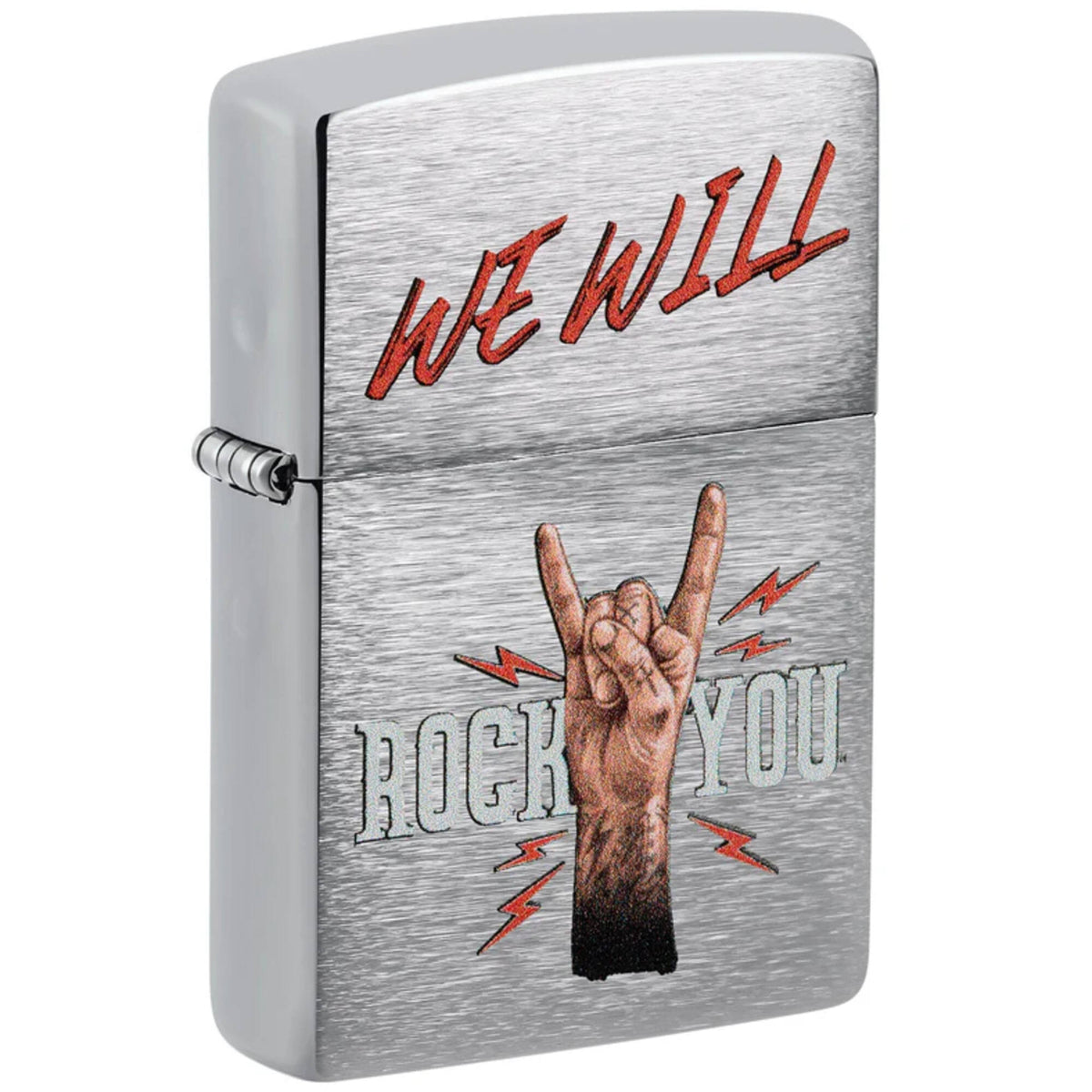 Zippo Windproof Lighter - We Will Rock You Bold Rock Anthem
