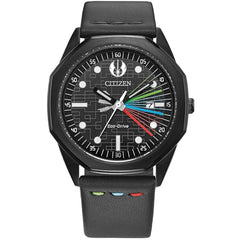 Citizen Men's Watch - Star Wars Jedi Master Eco Drive Black Dial Strap | BM7498-00W