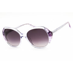 Bebe Women's Sunglasses - Plum Animal Acetate Full Rim Round Shape Frame | BB7245 501
