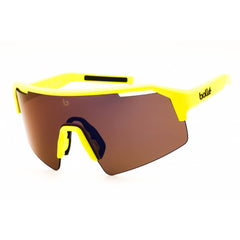 Bolle Unisex Sunglasses - Acid Yellow Matte Half Rim Shield Frame | C-SHIFTER BS005023