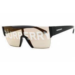 Burberry Unisex Sunglasses - Black Shield Half Rim Shield Frame | BE4291 3001/G