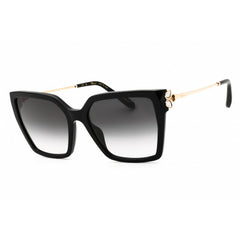 Chopard Women's Sunglasses - Shiny Black Full Rim Cat Eye Shape Frame | SCH371V 0700
