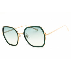 Chopard Women's Sunglasses - Gold & Green Full Rim Oversized Frame | SCHL02V 300K