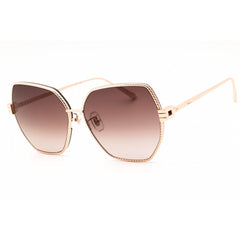 Chopard Women's Sunglasses - Shiny Copper Gold Oversized Shape Frame | SCHL28M 08FC