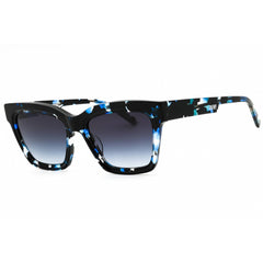 DKNY Unisex Sunglasses - Sapphire Tortoise Full Rim Rectangular Frame | DK551S 405