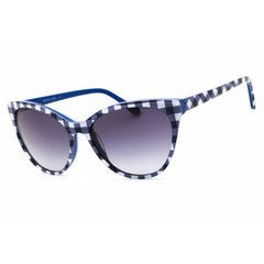 Draper James Unisex Sunglasses - Indigo Gingham Full Rim Cat Eye Frame | DJ7018 414