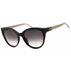 Escada Unisex Sunglasses - Shiny Black Acetate Full Rim Cat Eye Frame | SESD87 0700