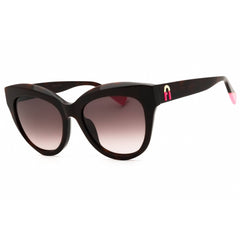 Furla Unisex Sunglasses - Shiny Dark Havana Full Rim Cat Eye Shape Frame | SFU780 0752