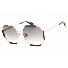 Furla Unisex Sunglasses - Shiny Rose Gold Metal Full Rim Oversized Frame | SFU785 0300