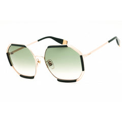 Furla Unisex Sunglasses - Shiny Copper Gold Full Rim Oversized Frame | SFU785 08FC
