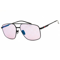 Gucci Unisex Sunglasses - Black Metal Rectangular Full Rim Frame | GG1676S 005